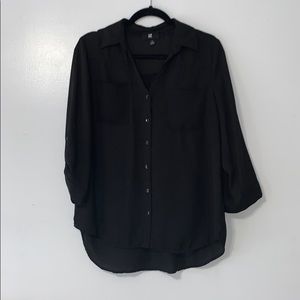 Black Button-Down